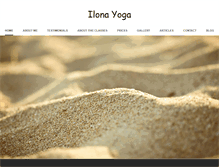 Tablet Screenshot of ilonayoga.com